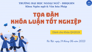 Backdrop tọa đàm KLTN QH2019